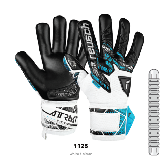 REUSCH ATTRAKT SILVER NC FINGER SUPPORT GK GLOVES